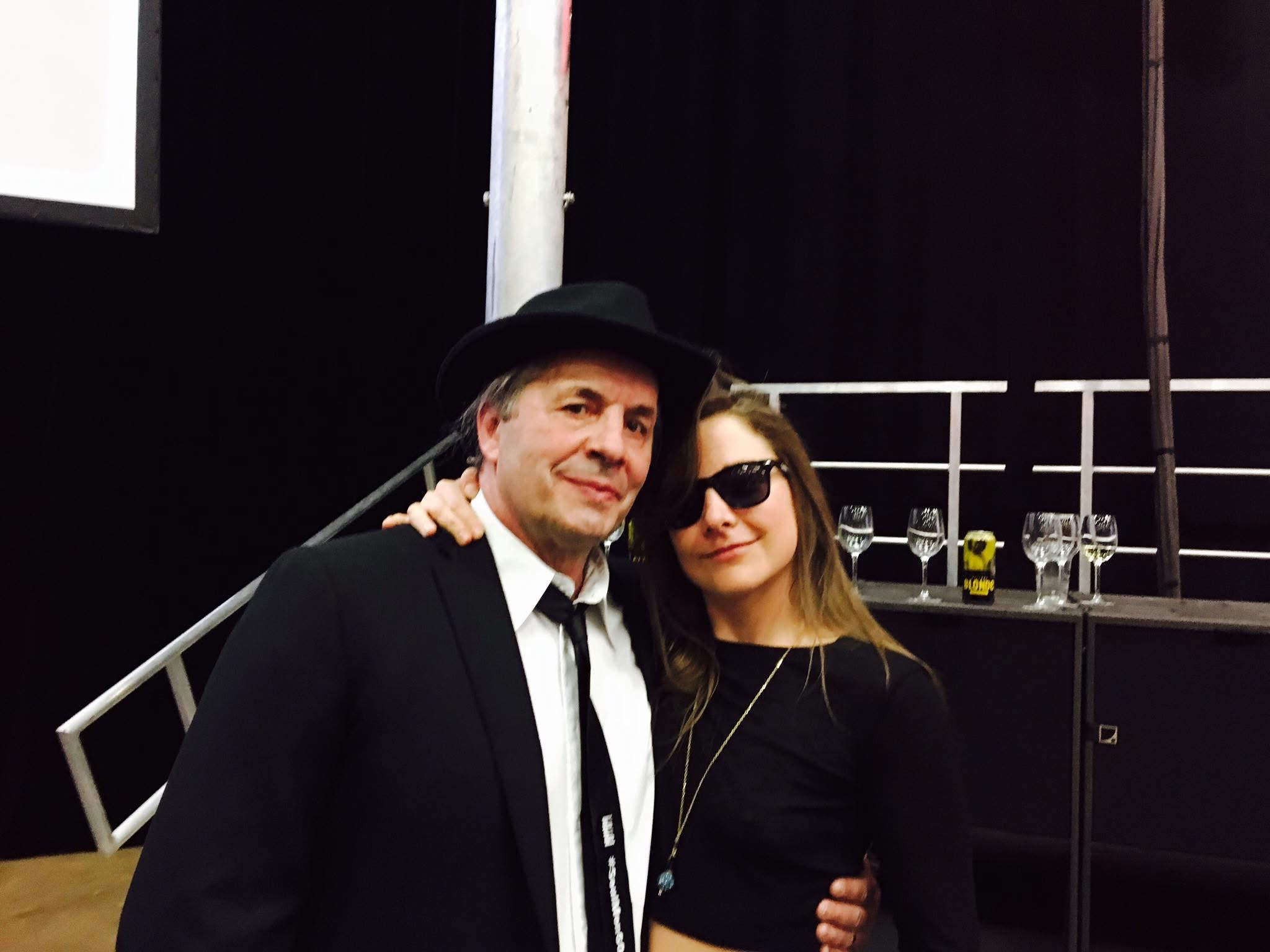 Kung Fu Kendra with Bret Hart, WWE Hall of Fame wrestler