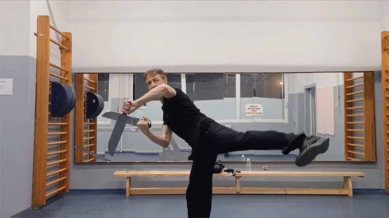 Sifu Dejan Mikic with butterfly swords