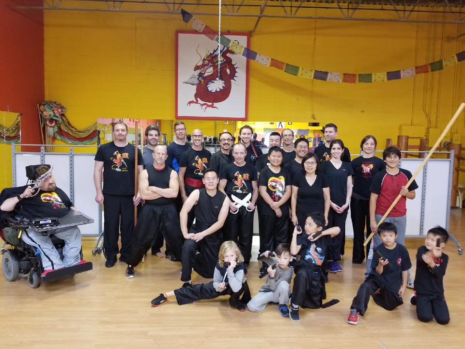 Sifu Kendra Mahon with Academy members in 2017