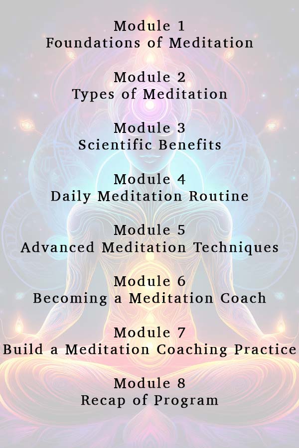 Meditation Coaching Certification Online Program by Kung Fu Kendra