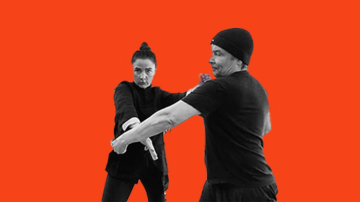 Sifu Kendra Mahon Kung Fu expert demonstrates gan sao and punch