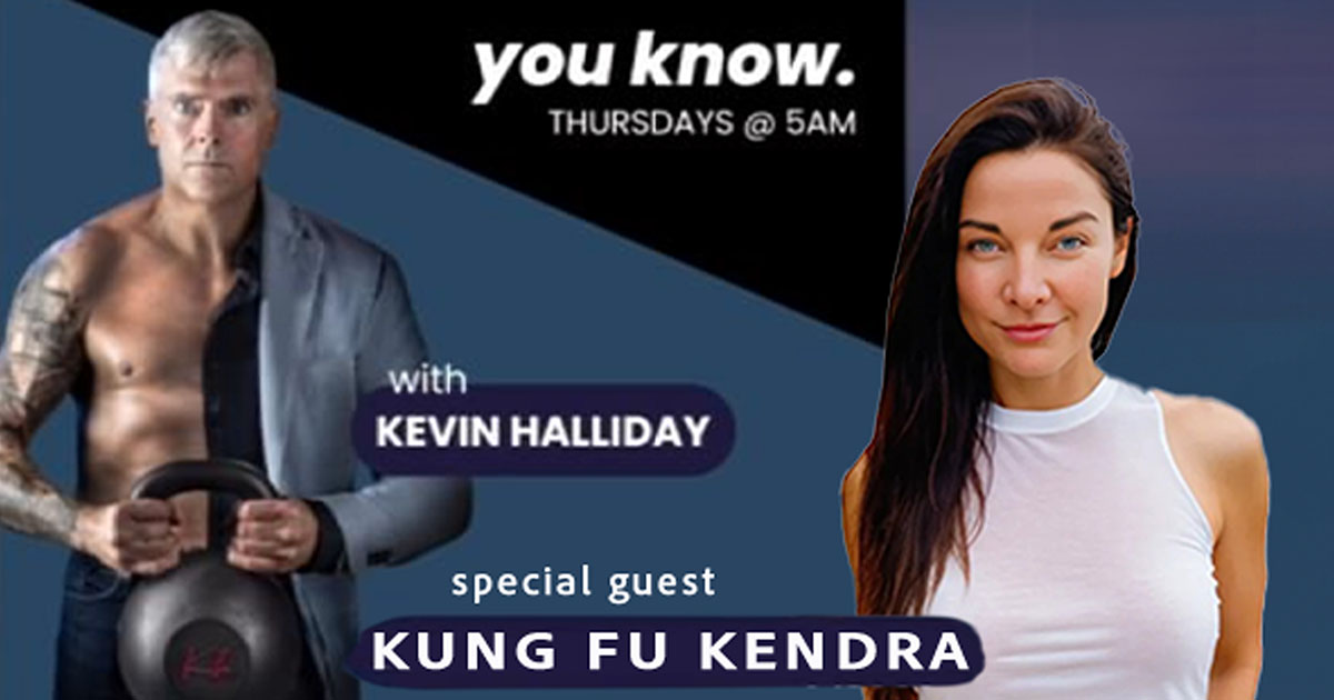 Kung Fu Kendra on the Shed Talk podcast — Canada's top fitness trainer discussing subliminal audio and mind-body training