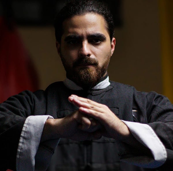 Photo of Sifu Mohamad Hilal doing a wing chun bow