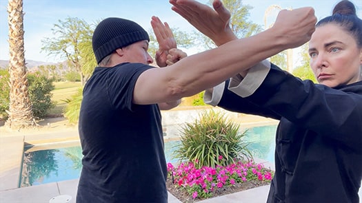 Sifu Kendra Mahon demonstrating a Wing Chun self-defense application